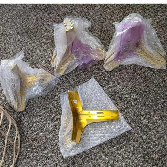 4 inch Gold color furniture/riser legs - Picture 1 of 3